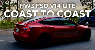 175K-mile Tesla Model 3 with HW3 completes diagonal US coast-to-coast drive on FSD V14 Lite