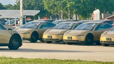 Production Tesla Cybercabs spotted in Houston